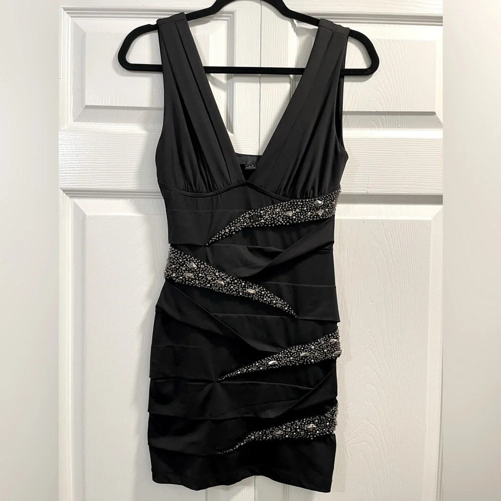 Bodycon Studded Mini Dress - Picture 2 of 8